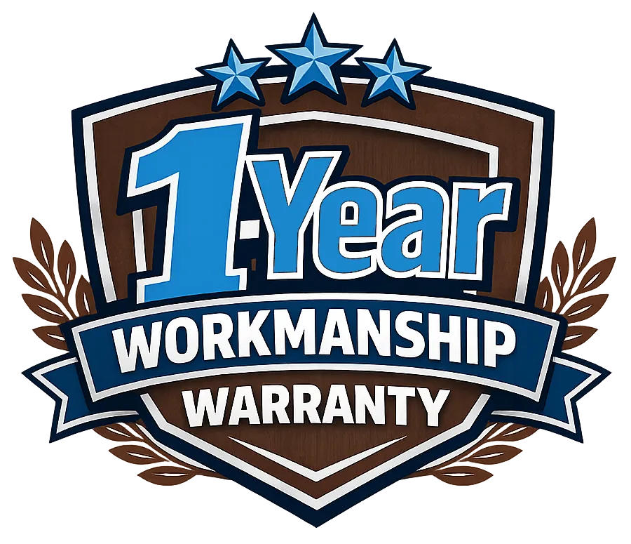 1-Year Workmanship Warranty