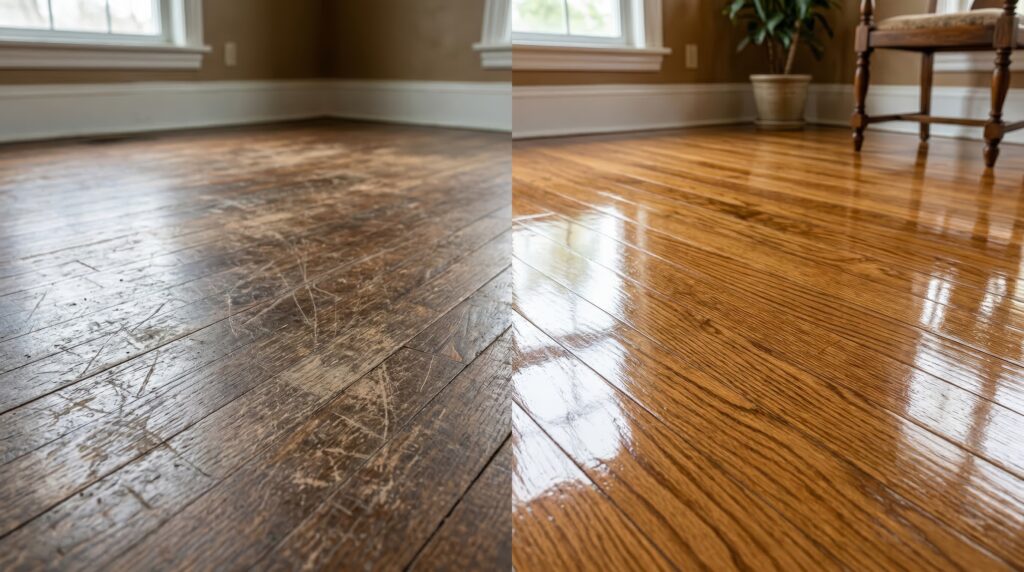 Hardwood Resurfacing in Birmingham, AL from In and Out Flooring